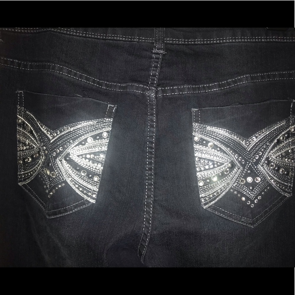 Chicos Bling Jeans, size 1=Medium - Picture 3 of 8